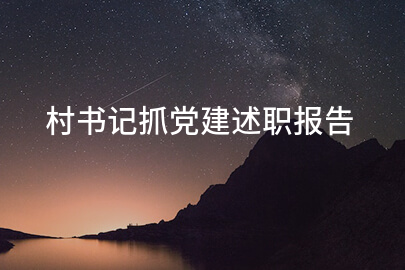 2025村书记抓党建述职报告