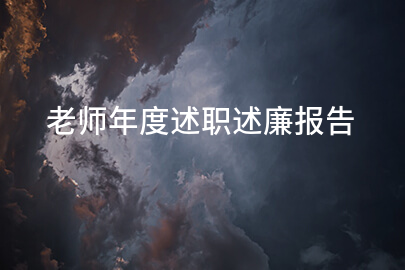 老师年度述职述廉报告