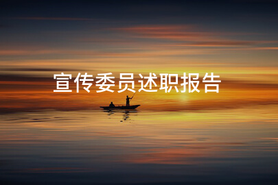 宣传委员述职报告