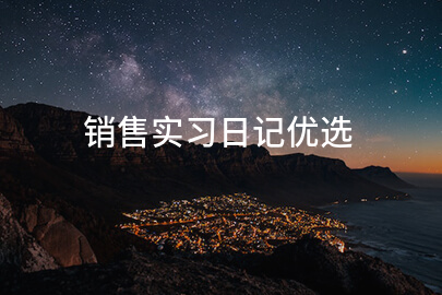 销售实习日记优选