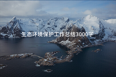 生态环境保护工作总结3000字
