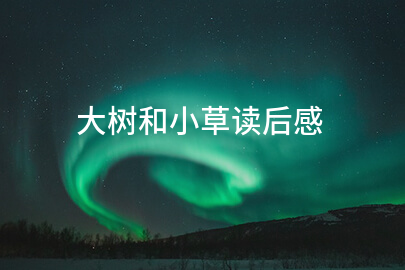 大树和小草读后感(通用7篇)
