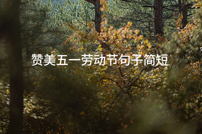 赞美五一劳动节句子简短