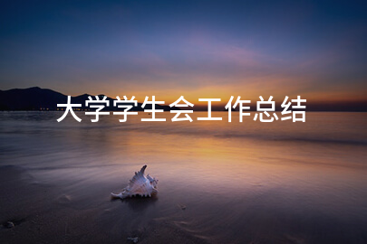 大学学生会工作总结