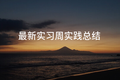 最新实习周实践总结
