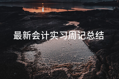 最新会计实习周记总结(通用十篇)